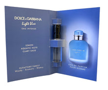 Carregar imagem no visualizador da galeria, Flaconete 1,5ml – Dolce & Gabbana Light Blue Intense Masculino • EDP