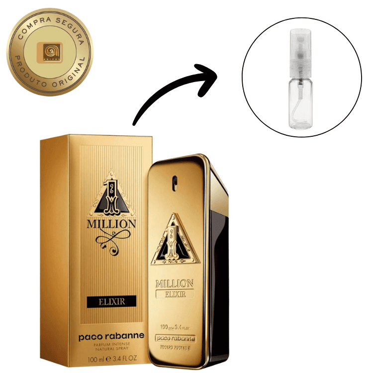 Decant – Paco Rabanne 1 Million Elixir Masculino • Parfum – Fluenzi Decant – Paco Rabanne 1 Million Elixir Masculino • Parfum – Fluenzi