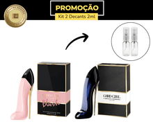 Carregar imagem no visualizador da galeria, Kit Feminino – Good Girl Blush EDP 2ml + Good Girl EDP 2ml (2 x 2ml • Spray)