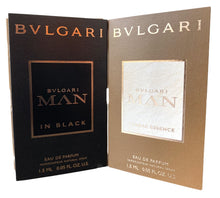 Carregar imagem no visualizador da galeria, Kit com 2 Flaconetes 1,5ml – Bvlgari Man in Black e Terrae Essence Masculinas • EDP
