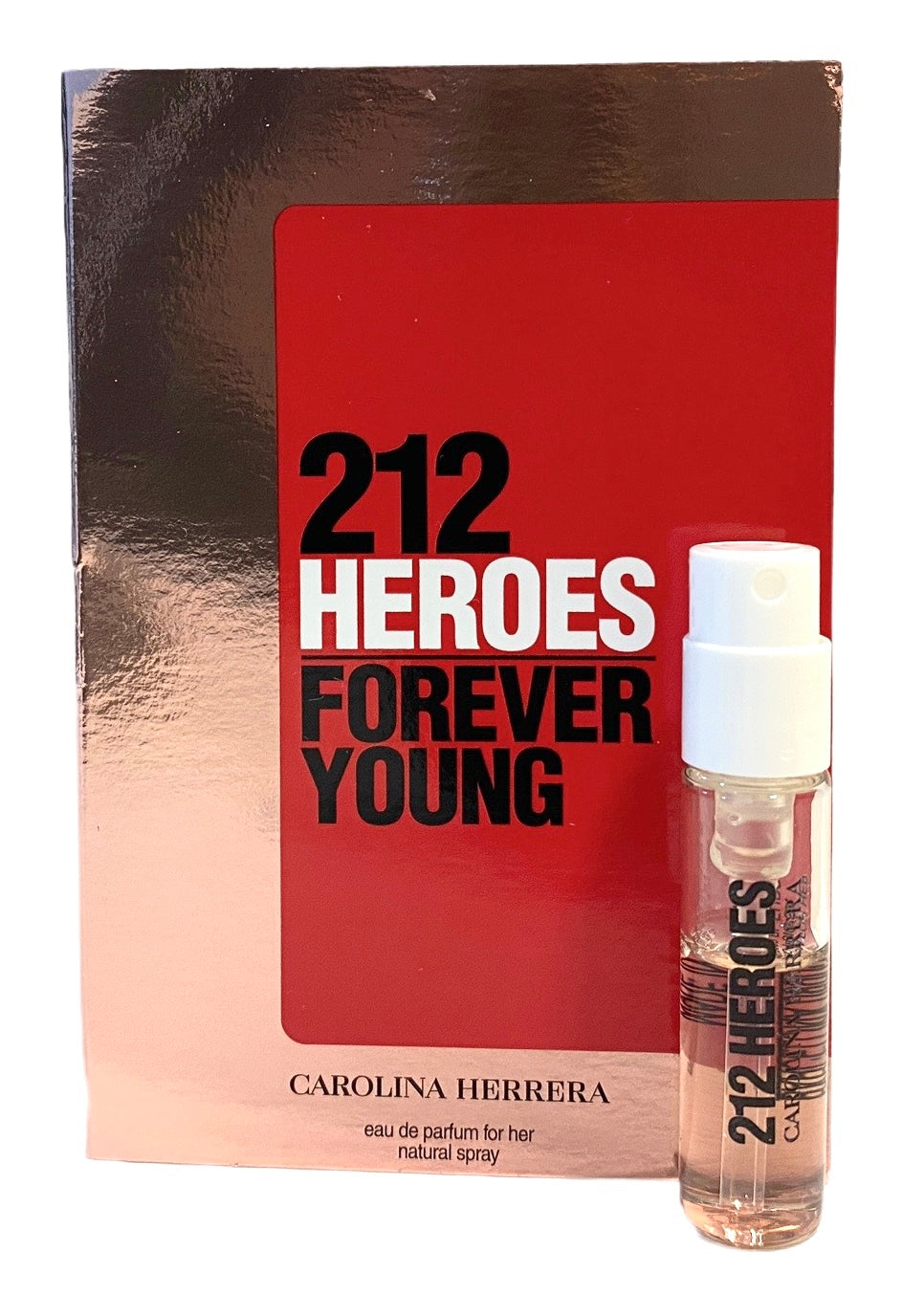 Flaconete 1,5ml – Carolina Herrera 212 Heroes Forever Young Feminino • EDP