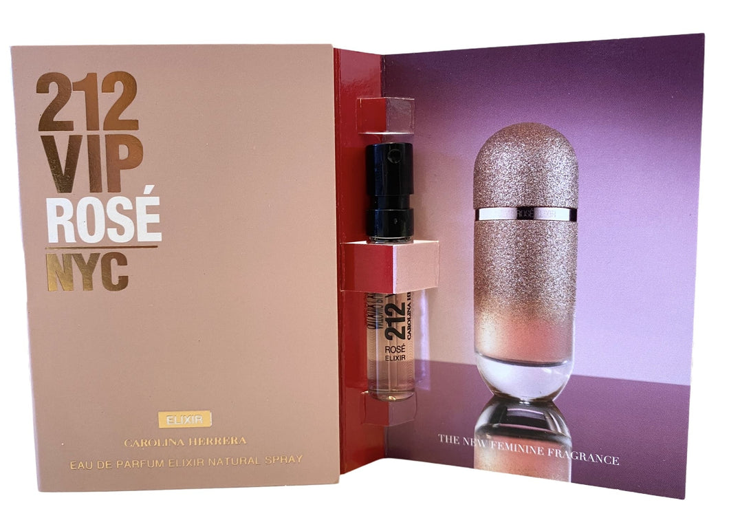 Flaconete 1,5ml – Carolina Herrera 212 VIP Rose Elixir Feminino (Lançamento) • EDP
