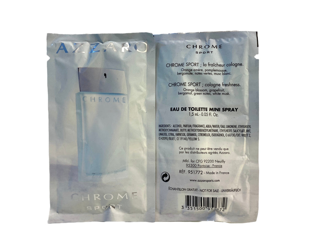 Flaconete 1,5ml – Azzaro Chrome Sport Masculino • EDT