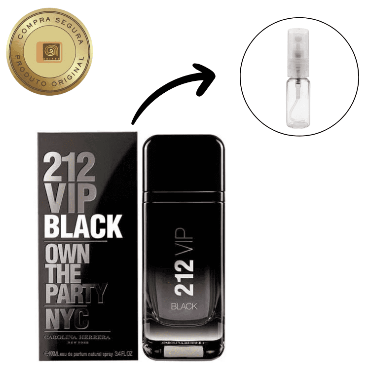Fracionado – Carolina Herrera 212 VIP Black Masculino • EDP