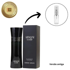 Decant Armani Code EDT Masculino (VERSÃO ANTIGA)