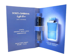 Amostra Oficial 1,5ml – Dolce & Gabbana Light Blue Intense Feminina • EDP