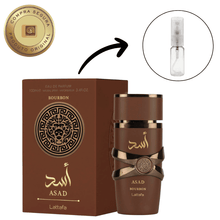 Carregar imagem no visualizador da galeria, Fracionado – Lattafa Asad Bourbon Masculino • EDP (Perfume Arabe)
