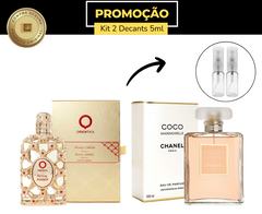 Kit 2 decants 1 Orientica Royal Amber 5ml + 1 Coco Chanel EDP 5ml femininos