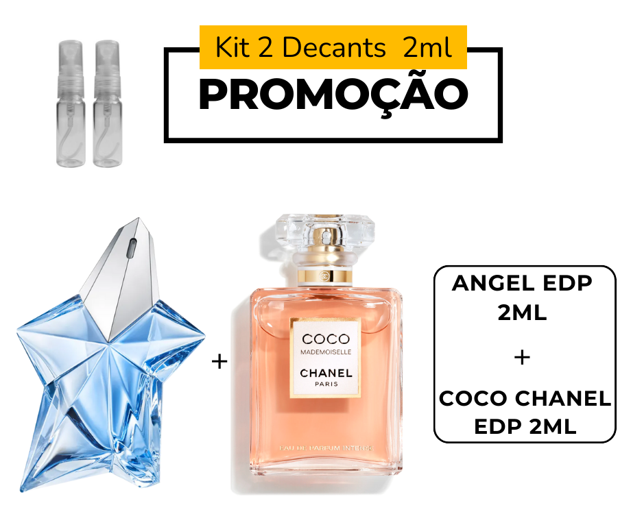 Kit Feminino – Mugler Angel EDP 2ml + Chanel Coco Mademoiselle EDP 2ml (2 x 2ml • Spray)