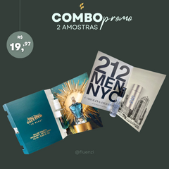 KIT Amostras 212 Nyc Men 1,5ml + 1 Jean Paul Le Male Masculinas 1,5ml