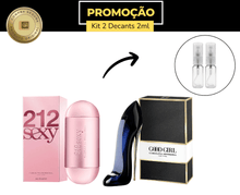 Carregar imagem no visualizador da galeria, Kit Feminino – 212 Sexy EDP 2ml + Good Girl EDP 2ml (2 x 2ml • Spray)

