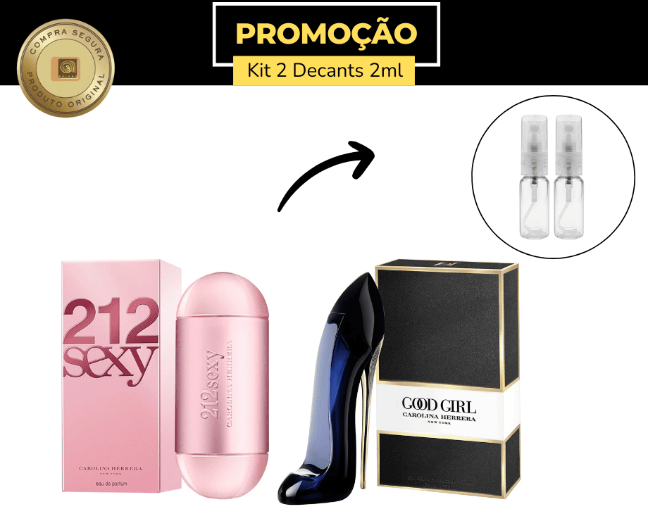 Kit Feminino – 212 Sexy EDP 2ml + Good Girl EDP 2ml (2 x 2ml • Spray)